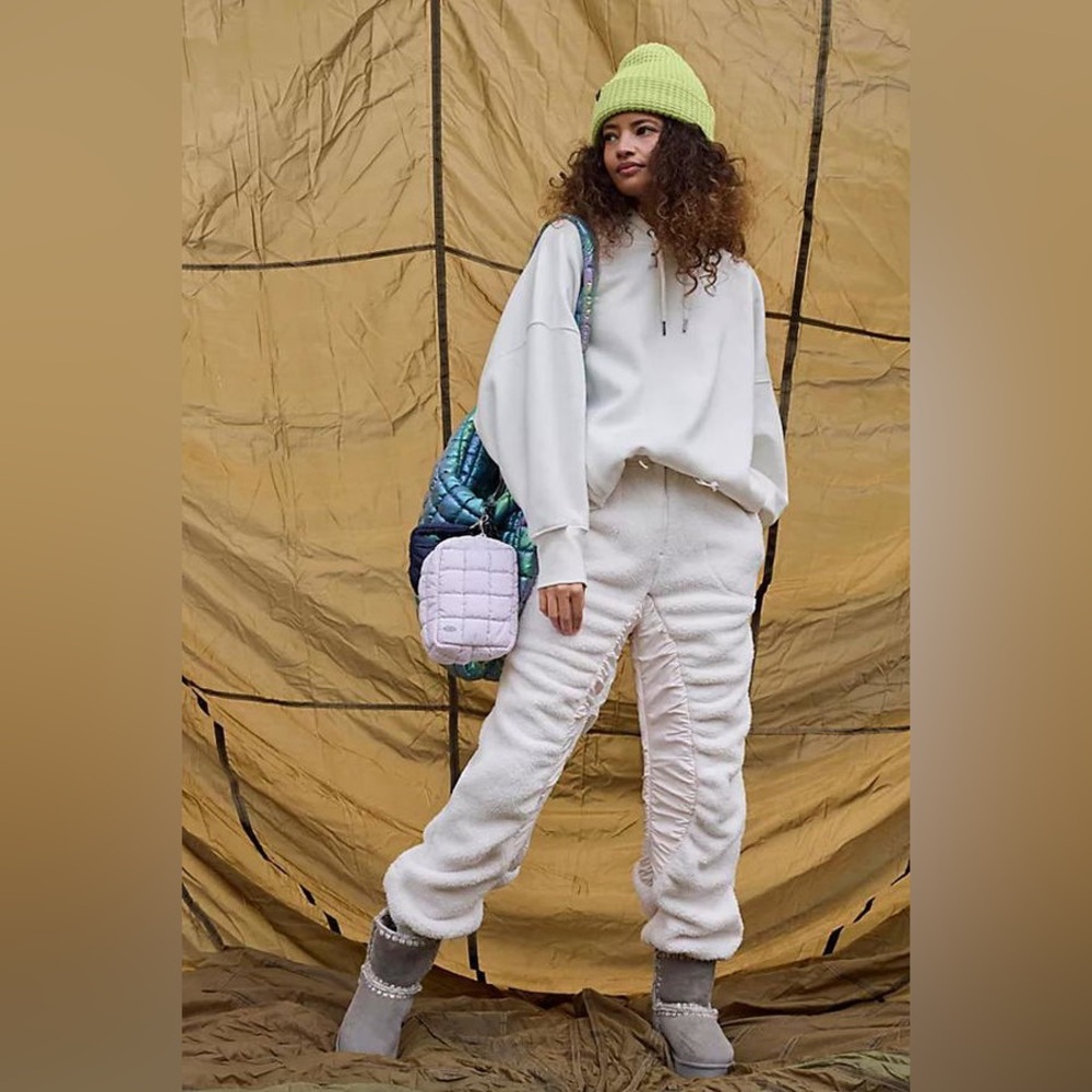 FP Movement by Free People Off-White Cozy Joggers Size Medium NWT